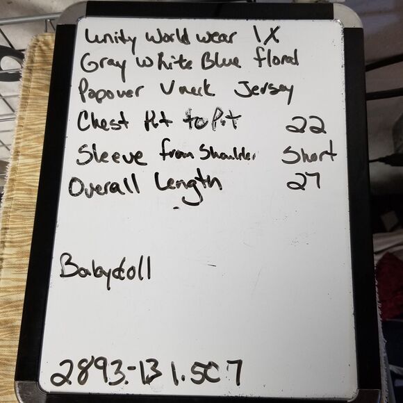 Unity World Wear Plus 1X Top Blouse Floral V Neck Bohemian Festival Boho Hippie - Picture 10 of 10